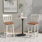 Set of 2 Swivel Bar Stools with 360° Swiveling and High Backrest